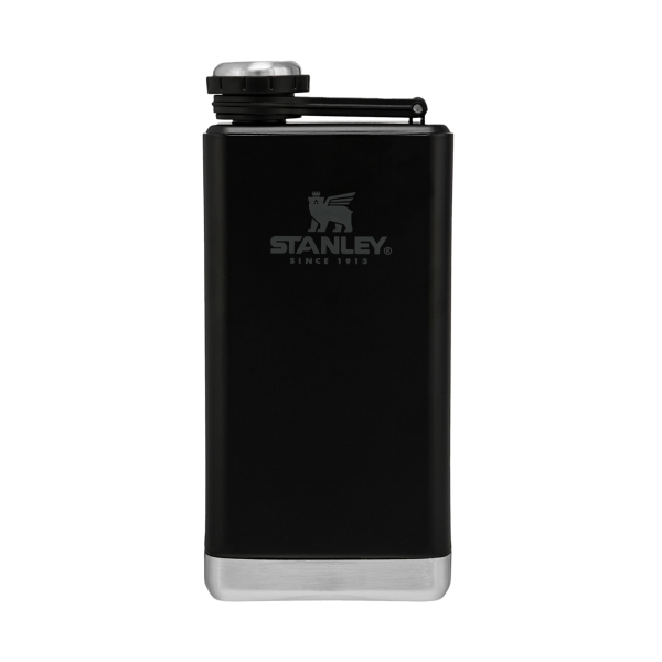 Leakproof Stainless Steel Adventure Pre-Party Flask in Matte Black