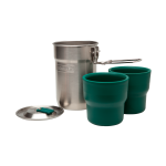 Stanley Adventure Nesting Two Cup Camping Cook Set 24oz StainlessSteel