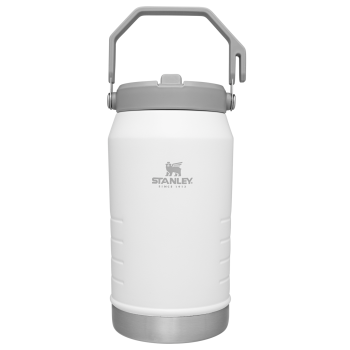 Stanley IceFlow 64 oz Stainless Steel Tumbler in Polar White with flip straw lid