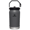 Stanley IceFlow 64 oz Stainless Steel Tumbler in Charcoal Black with flip straw lid