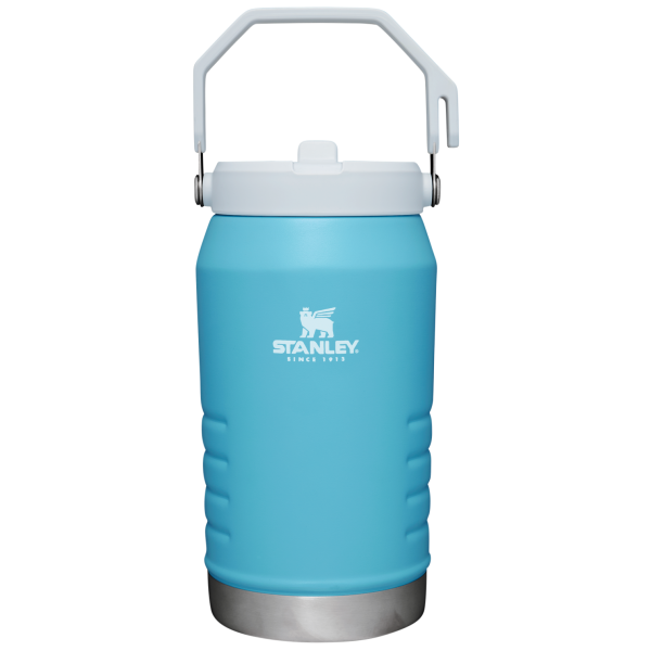 Stanley IceFlow 64 oz Stainless Steel Tumbler in Pool Blue with flip straw lid