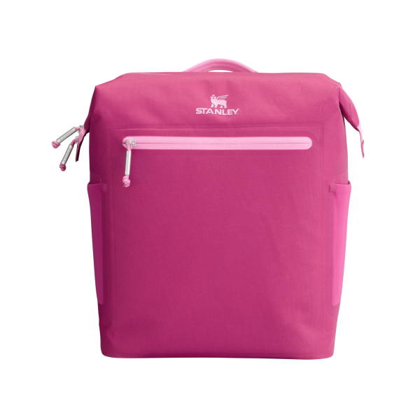 Stanley All Day Madeleine Lunchbox with adjustable backpack straps in Fuchsia