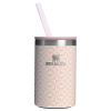 Stanley 10 OZ Everyday Can Cooler Cup In Peach Whip Sunflower Pink From The Oasis Collection