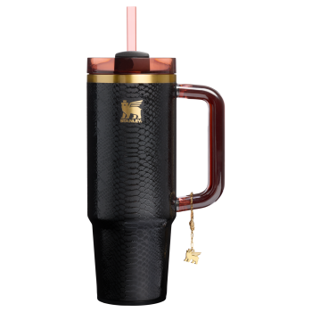 Stanley 30 OZ Quencher Luxe Tumbler In Black Snakeskin