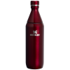 Stanley All Day Slim Water Bottle 20 OZ In Garnet Red Shine Gloss
