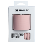 Stanley Quencher Boot And Straw Cover Set For 14 OZ Cups In Pink Dusk