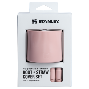 Stanley Quencher Boot And Straw Cover Set For 14 OZ Cups In Pink Dusk