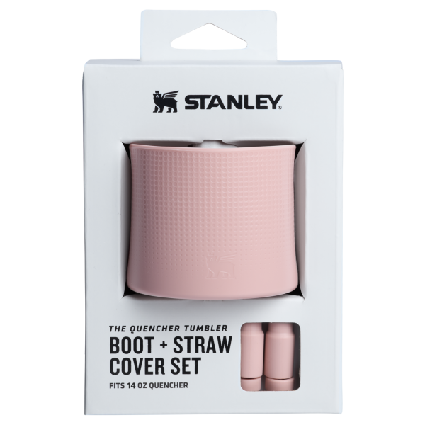 Stanley Quencher Boot And Straw Cover Set For 14 OZ Cups In Pink Dusk