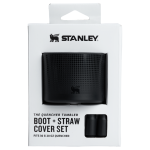 The Quencher Tumbler Boot 30 - 20OZ & Straw Cover Set In Black