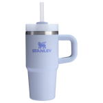 Stanley 14 OZ Quencher FlowState Stainless Steel Tumbler In Dew Drop Purple with Straw And Handle