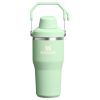 Stanley 20 OZ IceFlow Aerolight Stainless Steel Water Bottle In Pistachio Green with Fast Flow Lid