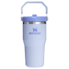 Stanley 20 OZ IceFlow Stainless Steel Water Bottle In Dew Drop Purple n with Flip Straw