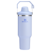 Stanley 40 OZ IceFlow Aerolight Stainless Steel Water Bottle In Dew Drop Purple with Fast Flow Lid