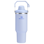 Stanley 40 OZ IceFlow Aerolight Stainless Steel Water Bottle In Dew Drop Purple with Fast Flow Lid