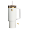 Stanley 30 OZ Quencher Luxe Tumbler In White Snakeskin