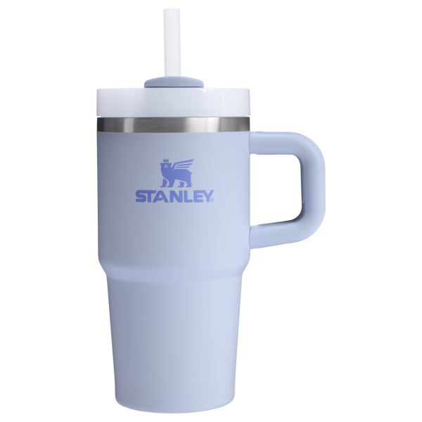 Stanley 20 OZ Quencher FlowState Stainless Steel Tumbler In Dew Drop Purple with Straw And Handle