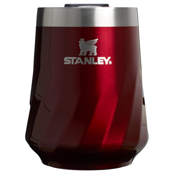Stanley 11 oz Swirl Wine Stainless Steel Tumbler In Garnet Shine Red