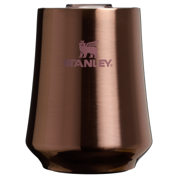 Stanley Swirl Wine Tumbler In Polished Rose Gold