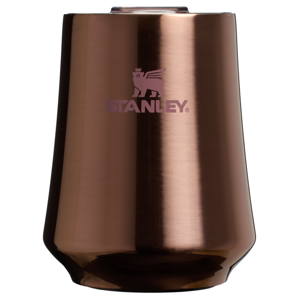 Stanley Swirl Wine Tumbler In Polished Rose Gold