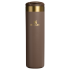 Stanley 20 OZ Aerolight Transit Bottle In Espresso Brown With Gold Accents