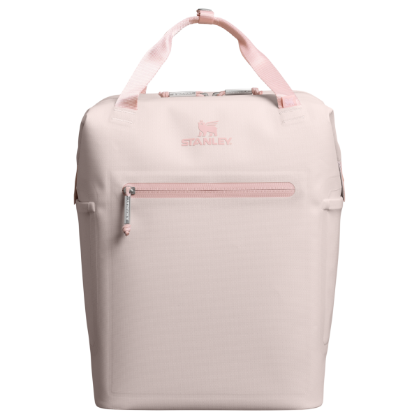 Stanley 14 Quart All Day Madeleine Mini Soft Sided Cooler Backpack In Rose Quartz Pink