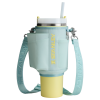 Stanley Carry-All 40 oz Quencher with Detachable Crossbody Straps  in mist blue