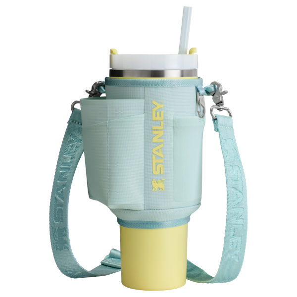 Stanley Carry-All 40 oz Quencher with Detachable Crossbody Straps  in mist blue