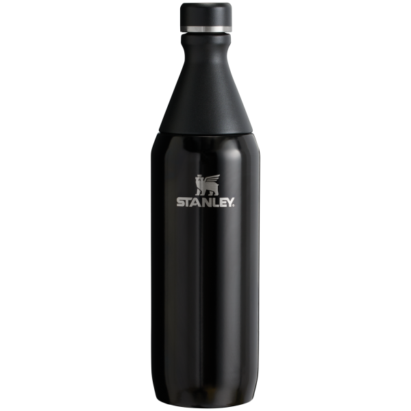 Stanley Leak Proof 20 OZ All Day Slim Bottle  with removable collar in Black Gloss