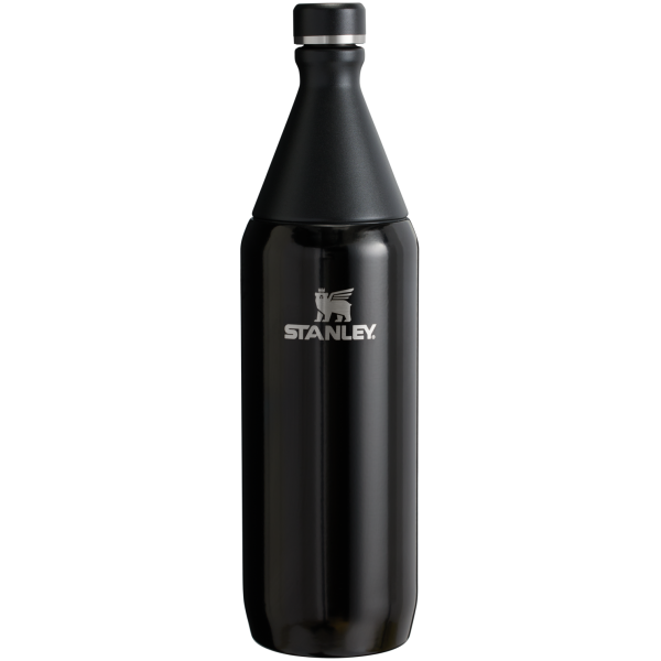 Stanley Leak Proof 34 OZ All Day Slim Bottle  with removable collar in Black Gloss
