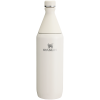 Stanley Leak Proof 34 OZ All Day Slim Bottle  with removable collar in Cream Gloss
