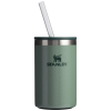 Stanley Everyday Can Cooler cup 10 oz with straw in  Hammertone Green 