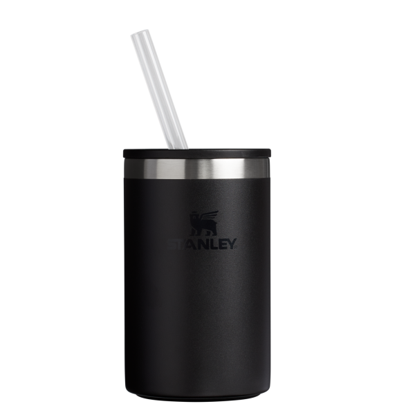 Stanley Everyday Can Cooler cup 10 oz with straw in Black 2.0