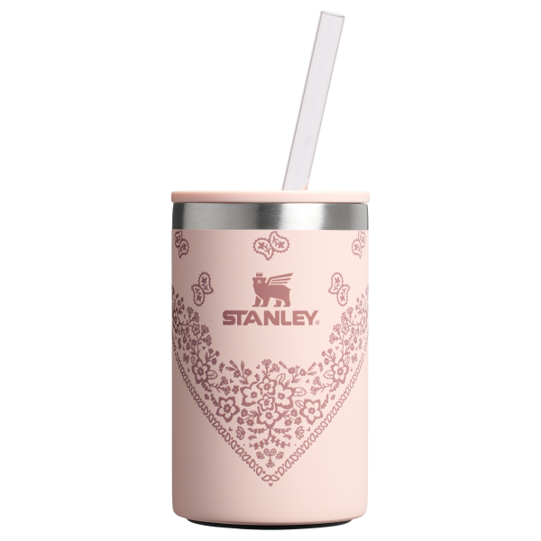 Stanley 10 OZ Everyday Stainless Steel Can Cooler In Conch Pink Paisley