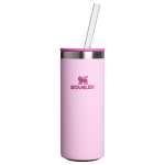 Stanley Everyday Slim Can Cooler Cup 10OZ In Cherry Blossom Pink