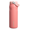 Stanley 24 OZ  IceFlow Aerolight Water Bottle With Flip Straw In Terracotta Red