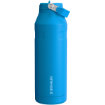 Stanley IceFlow Aerolight stainless steel water bottle in Azure with Flip Straw