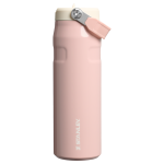 Stanley 24 OZ IceFlow Aerolight Stainless Steel Water Bottle In Peach Whip Pink From The Oasis Collection