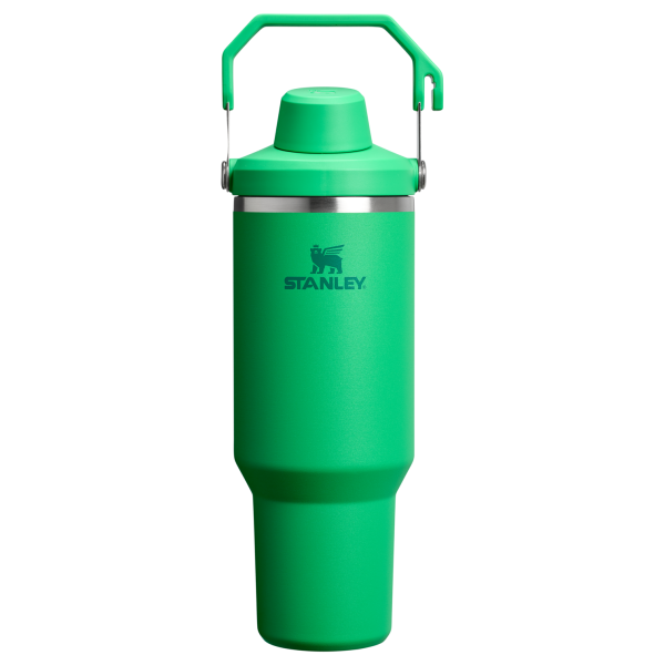 Stanley 40 OZ Ice Flow Fast Flow Insulated Tumbler In Meadow Green