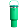 Stanley 40 OZ Ice Flow Flip Straw Insulated Tumbler In Meadow Green