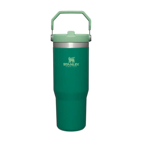 Stanley 30 OZ IceFlow Flip Straw Insulated Tumbler In Alpine Green