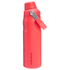 Stanley 24 OZ IceFlow Aerolight Stainless SteelWater Bottle In Hot Coral Red