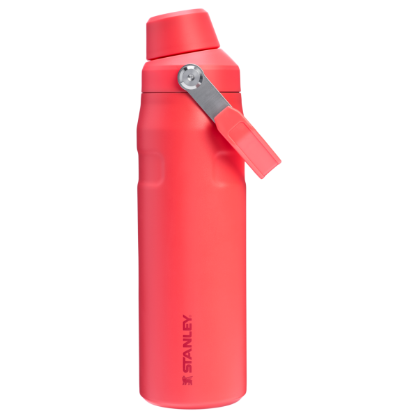Stanley 24 OZ IceFlow Aerolight Stainless SteelWater Bottle In Hot Coral Red