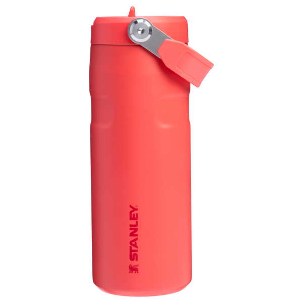 Stanley 16 Oz IceFlow Aerolight Water Bottle Flip Straw In Chili Red