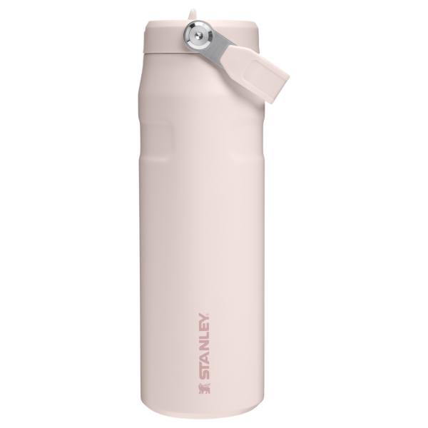 Stanley 24 OZ IceFlow Aerolight Water Bottle Flip Straw In Rose Quartz Pink