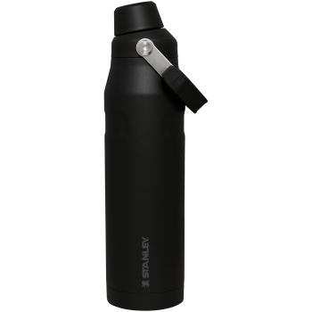 Stanley IceFlow AeroLight 24 oz stainless steel water bottle in Black with Fast Flow lid and carry handle