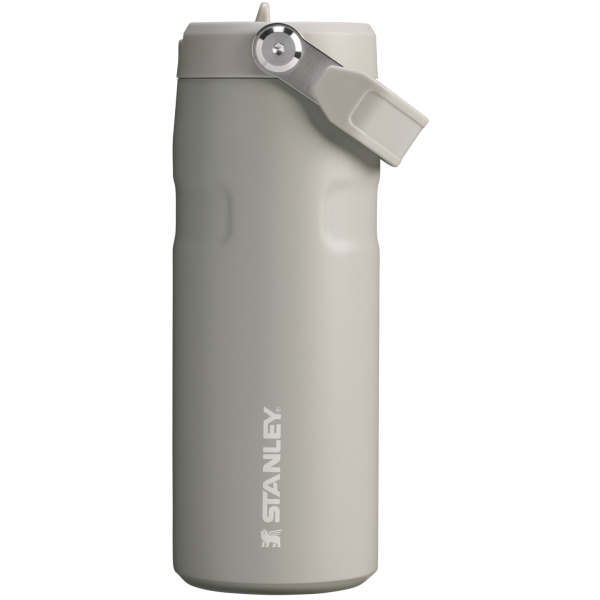 Stanley IceFlow Aerolight stainless steel water bottle in Ash with Flip Straw