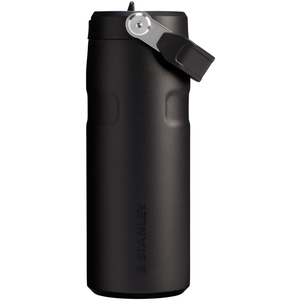 Stanley IceFlow Aerolight stainless steel water bottle in Black with Flip Straw
