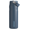 Stanley 24 OZ IceFlow Aerolight Water Nottle With Flip Straw And Top Handle In Navy Blue