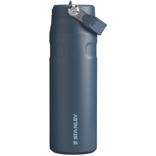 Stanley 24 OZ IceFlow Aerolight Water Nottle With Flip Straw And Top Handle In Navy Blue