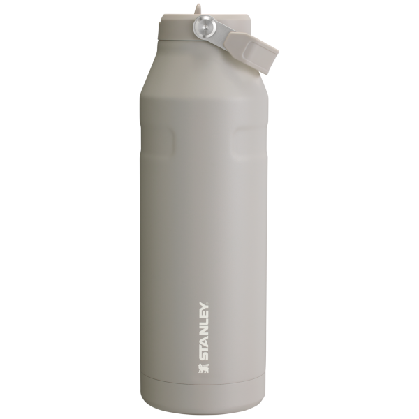 Stanley IceFlow Aerolight stainless steel water bottle in Ash with Flip Straw